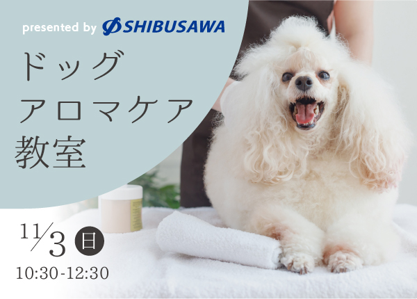 【イベント情報】ドッグアロマケア教室を開催いたします
